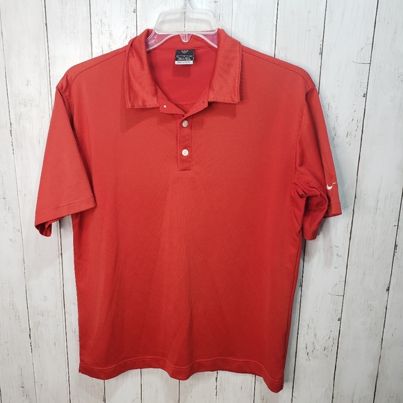New! Nike Men's Sphere Dry Red Golf Polo Shirt Size Large. Excellent Condition- - Picture 1 of 6